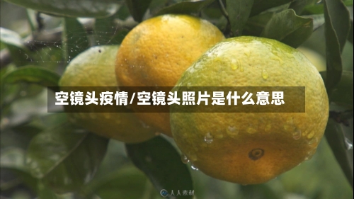 空镜头疫情/空镜头照片是什么意思