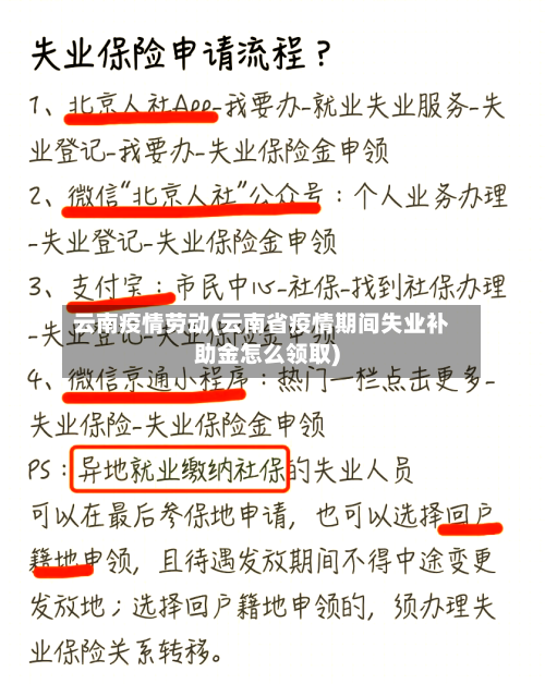 云南疫情劳动(云南省疫情期间失业补助金怎么领取)-第2张图片
