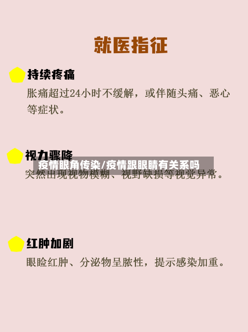 疫情眼角传染/疫情跟眼睛有关系吗