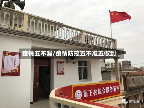 疫情五不漏/疫情防控五不准五做到