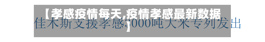 【孝感疫情每天,疫情孝感最新数据】