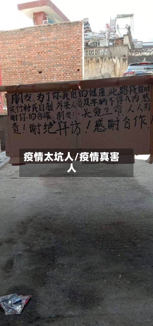 疫情太坑人/疫情真害人