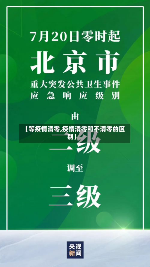 【等疫情清零,疫情清零和不清零的区别】
